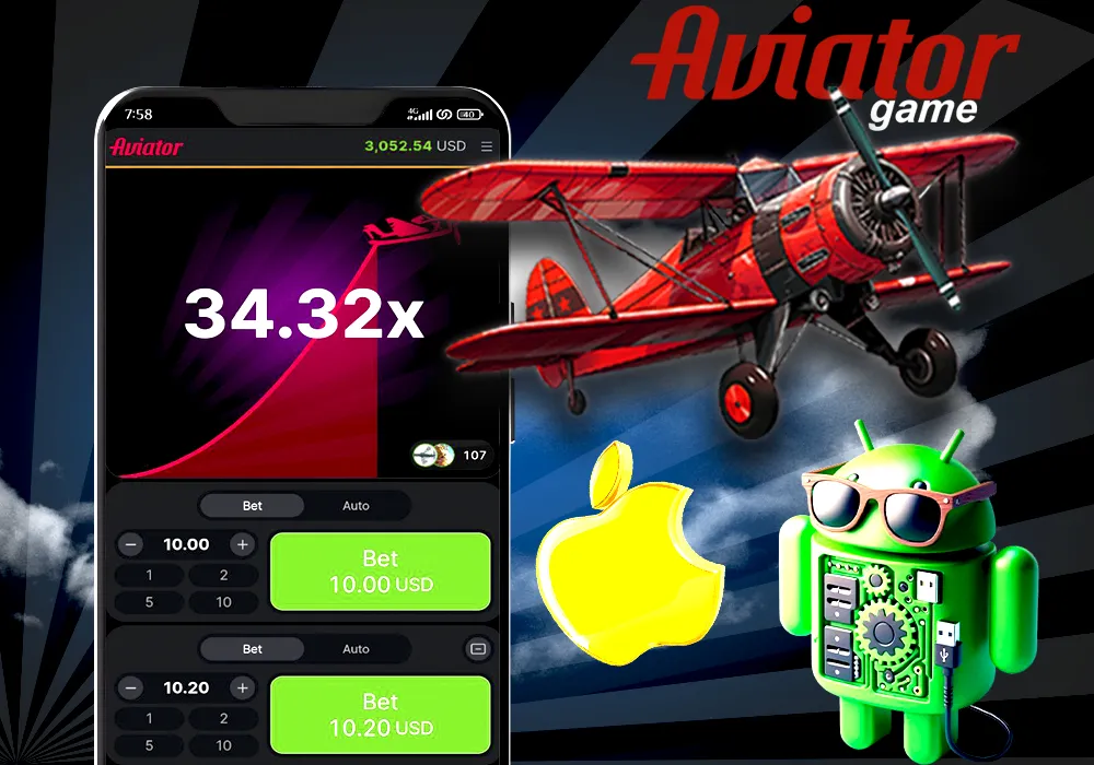 Aviator mobile app for Android and iOS